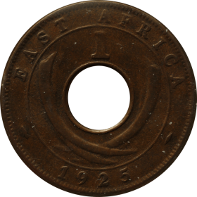 1 cent 1925 brytyjska afrykA WSCHODNIA A